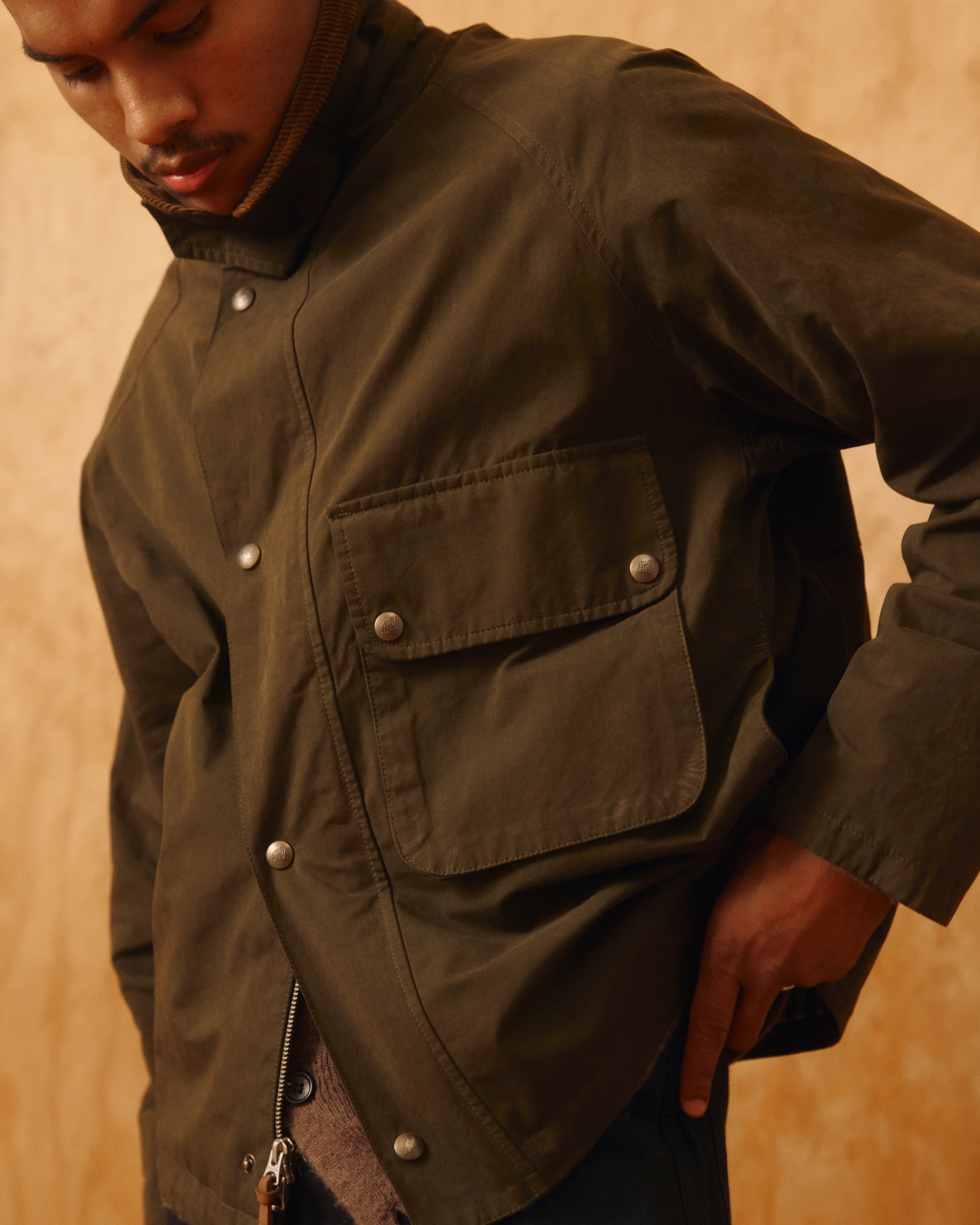 Bay Waxed Cotton & Nylon Jacket - Image 16