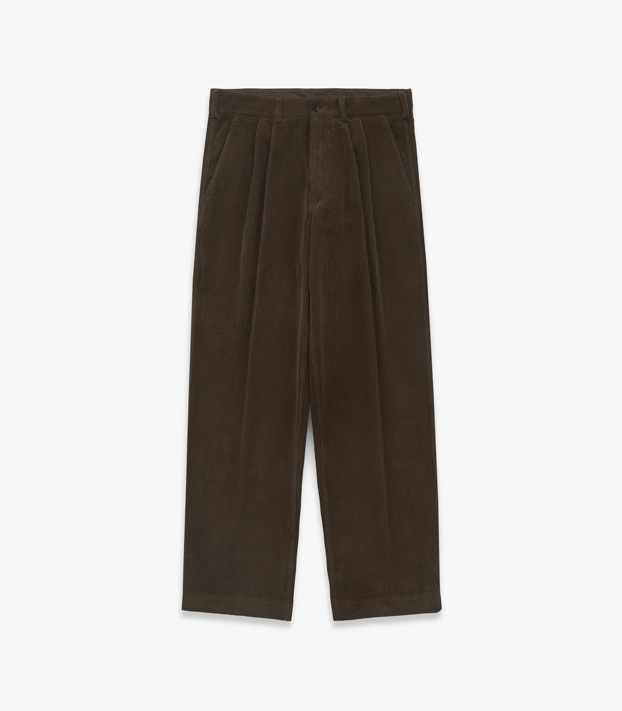 Canal Pleated Corduroy Cotton Pant - Image 3