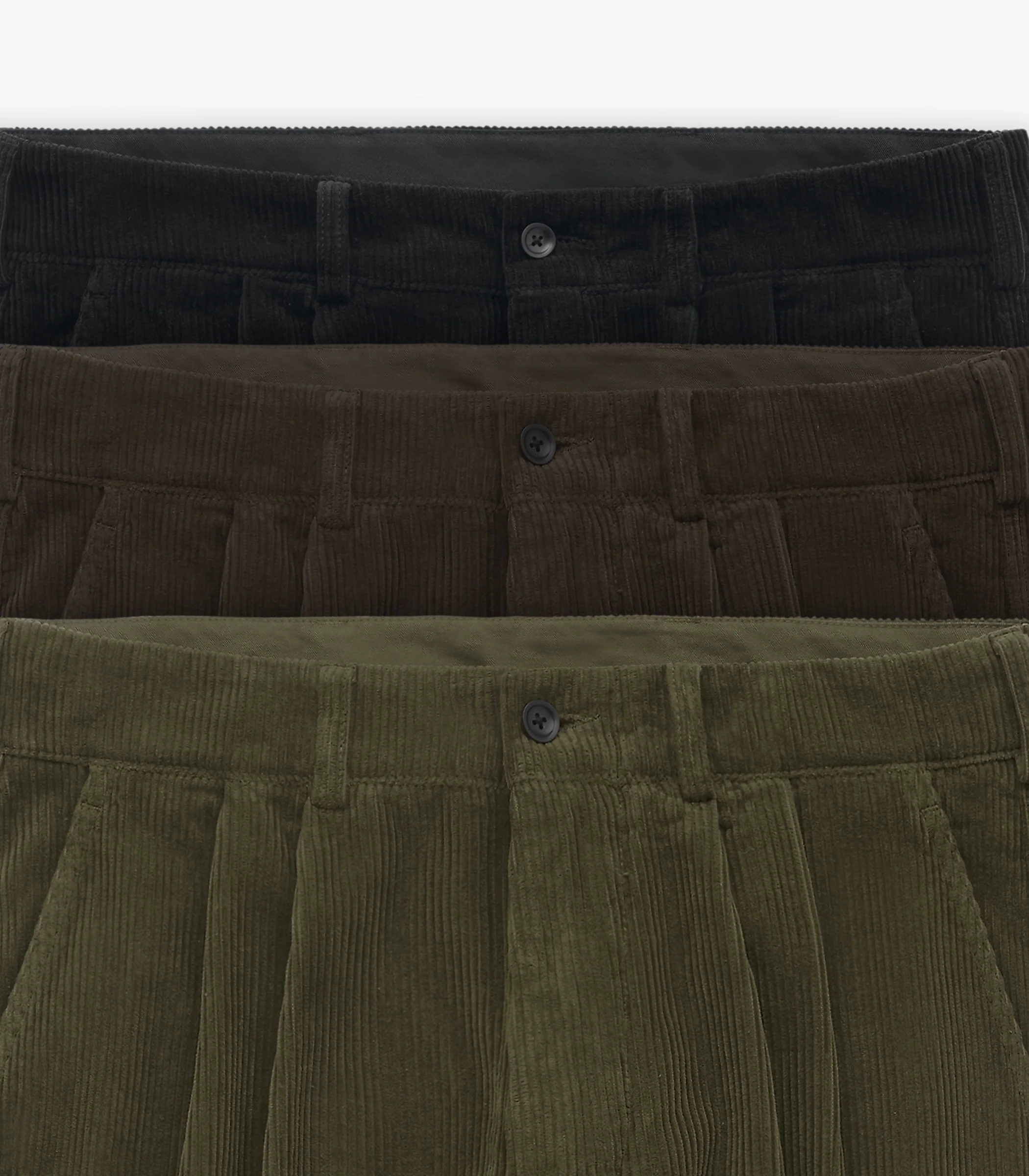 Canal Pleated Corduroy Cotton Pant - Image 9