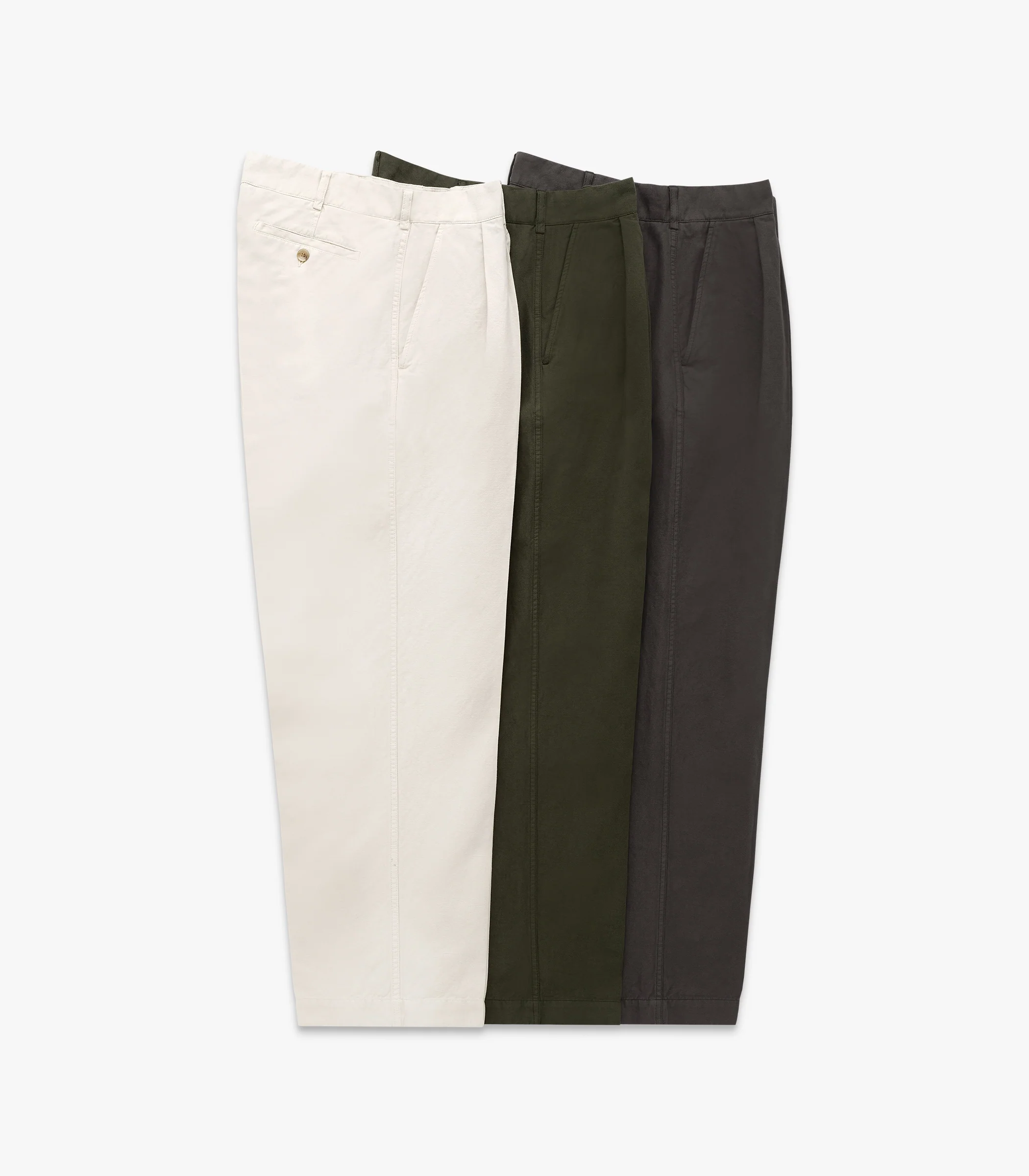 Canal Pleated Twill Cotton & Linen Pant - Image 10