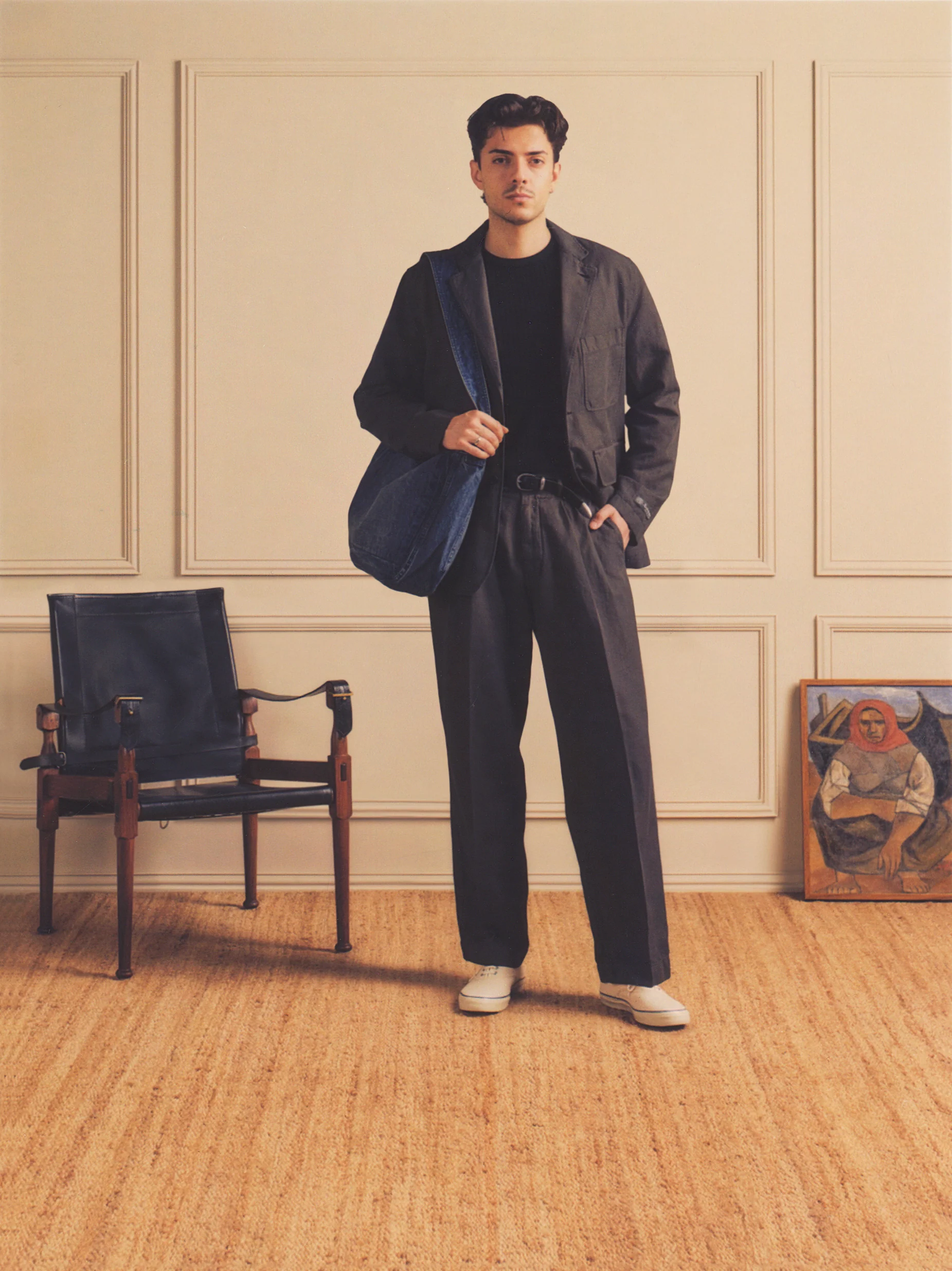 Canal Pleated Twill Cotton & Linen Pant - Image 6