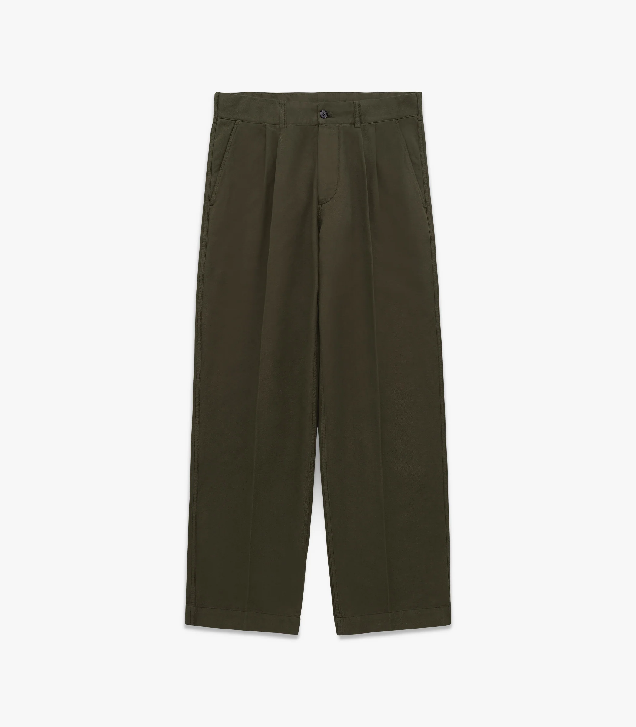 Canal Pleated Twill Cotton & Linen Pant - Image 7