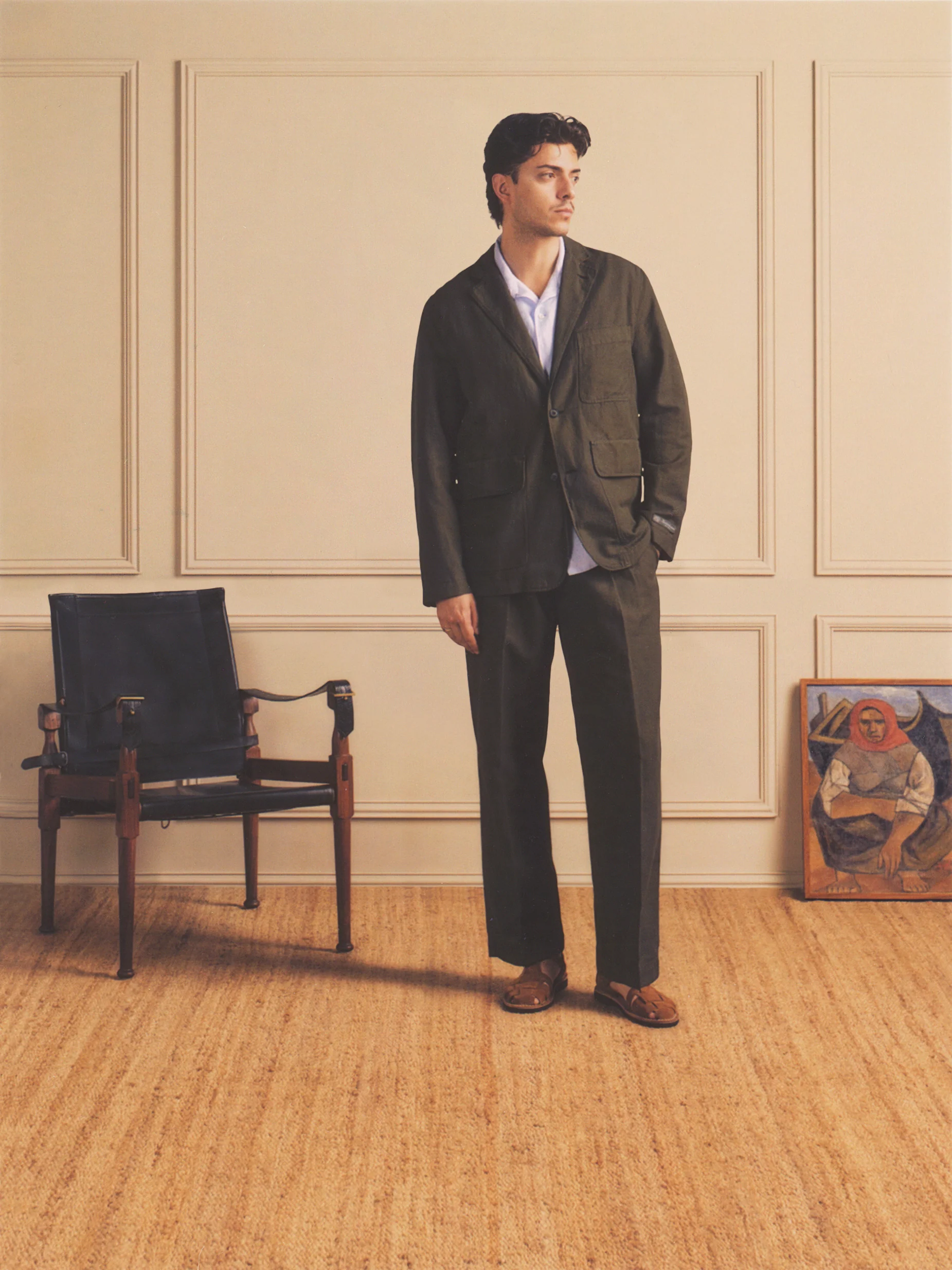 Lane Twill Cotton & Linen Suit Jacket - Image 9