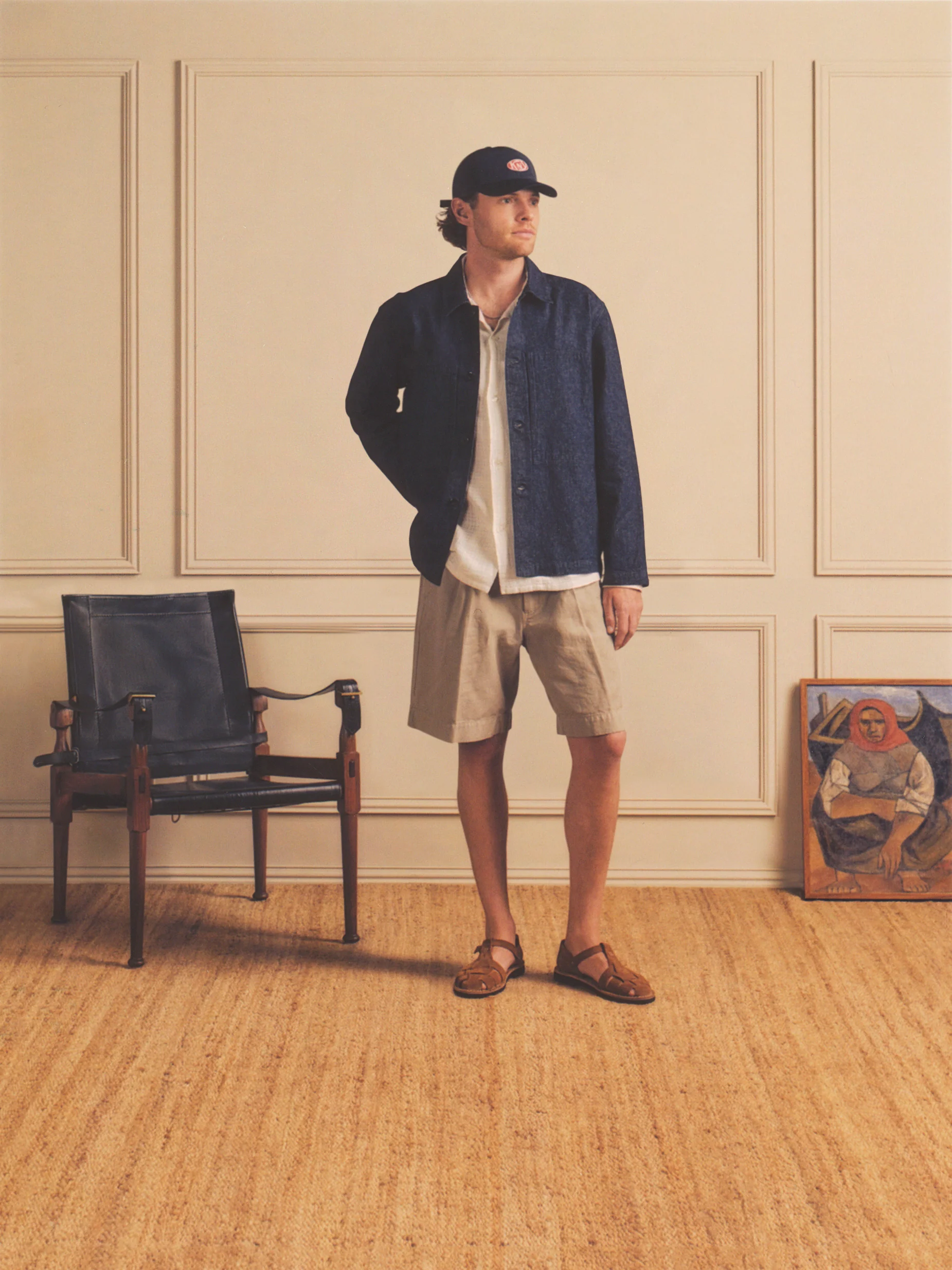 Mafra Denim Cotton & Linen Overshirt - Image 4